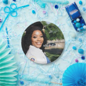 彼女は卒業写真カスタムを撮った ペーパープレート (パーティー)