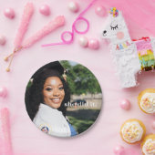 彼女は卒業写真カスタムを撮った ペーパープレート (パーティー)