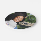 彼女は卒業写真カスタムを撮った ペーパープレート (アングル)