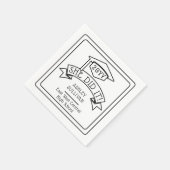 彼女は卒業式の卒業号を卒業した | 学校 スタンダードカクテルナプキン (角)