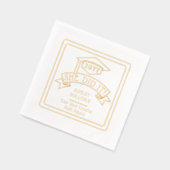 彼女は卒業式の卒業号を卒業した | 学校 箔ナプキン (左)