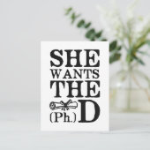 彼女は博士号を求めている ポストカード (スタンド正面)