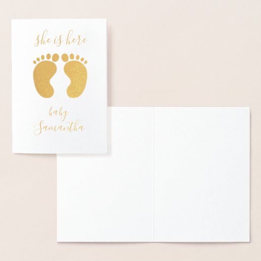 彼女は名パーソナライズされた前フォイル・カードだ 箔カード (ディスプレー)