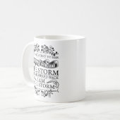 彼女は囁き返した 私が嵐 コーヒーマグカップ (正面左)