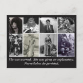 彼女は固執した ポストカード (正面)