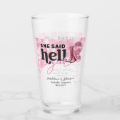 彼女は地獄イェーピンクウェスタンのブースハット結婚ズと言った タンブラーグラス (裏面)