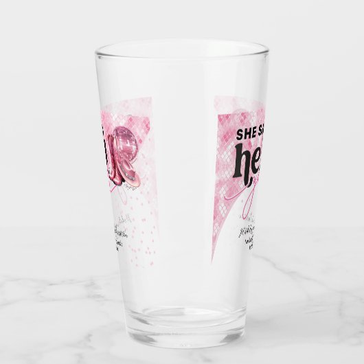 彼女は地獄イェーピンクウェスタンのブースハット結婚ズと言った タンブラーグラス (左)