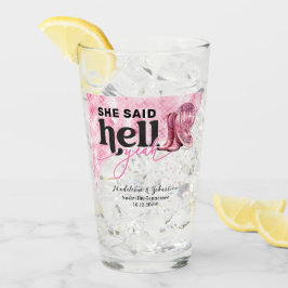 彼女は地獄イェーピンクウェスタンのブースハット結婚ズと言った タンブラーグラス