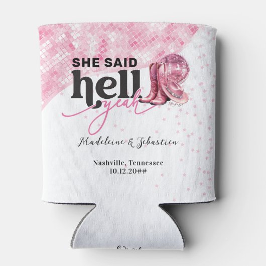 彼女は地獄イェーピンクウェスタンのブースハット結婚ズと言った 缶クーラー (裏面)