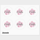 彼女は執拗なステッカーだ ラウンドシール (シート)