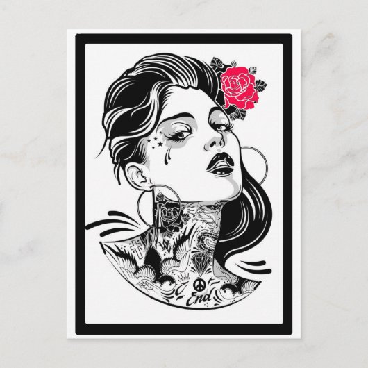 彼女は夢を待っている ポストカード (正面)