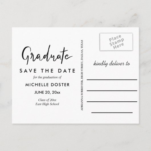 彼女は大学院の脚本を手書きで書いた | フォト 案内ポストカード (裏面)