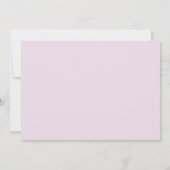 彼女は大学院シンプル写真卒業を行った 案内状 (裏面)