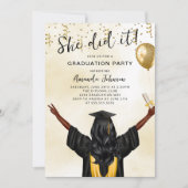 彼女は女子卒業式をやった 招待状 (正面)