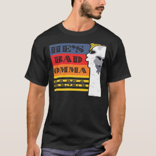 彼女は女性の動物のママのための悪いラマレトロ Tシャツ