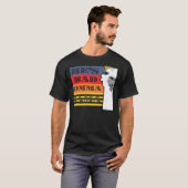 彼女は女性の動物のママのための悪いラマレトロ Tシャツ (正面フル)