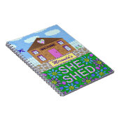 彼女は女性の洞窟の庭小屋のパーソナライズな名前を取除きました ノートブック (右側)