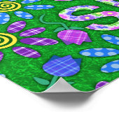 彼女は女性の洞窟ガーデンハット名を流パーソナライズされたした ポスター (角)