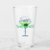 彼女は女性の男の洞窟のバービアグラスを流した タンブラーグラス (裏面)