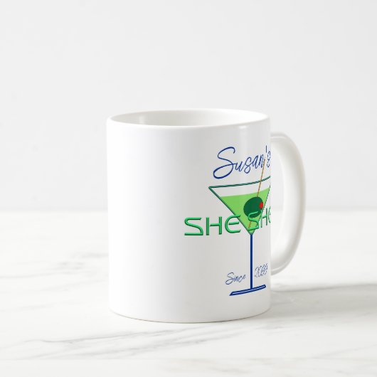 彼女は女性の男の洞窟バーを流した コーヒーマグカップ (正面右)