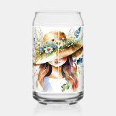 彼女は威厳と力を身にまとっている ガラス缶 (左)