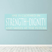 彼女は威厳のある装いをしている キャンバスプリント (インサイチュ (ウッドフロア))