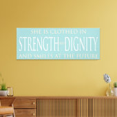 彼女は威厳のある装いをしている キャンバスプリント (インサイチュ (リビング))