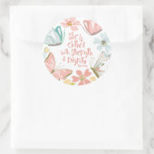 彼女は威厳のある諺を持っている ラウンドシール (バッグ)