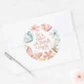 彼女は威厳のある諺を持っている ラウンドシール (封筒)