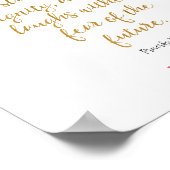 彼女は威厳のある諺を着ている ポスター (角)