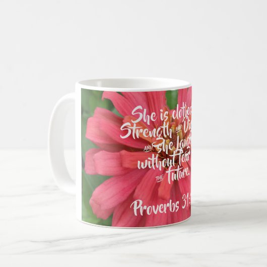 彼女は威厳を装っている コーヒーマグカップ (正面左)