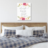 彼女は威厳を装っている |聖なる書物、 経典 キャンバスプリント (インサイチュ (寝室))