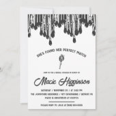 彼女は完璧なマッチブライダルシャワー 招待状 (正面)