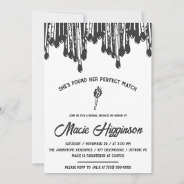 彼女は完璧なマッチブライダルシャワー 招待状