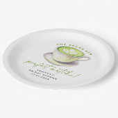 彼女は完璧な抹茶ブライダルシャワーを見つけた ペーパープレート (アングル)