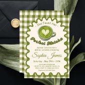 彼女は完璧な抹茶ブライダルシャワーを見つけた 招待状