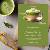彼女は完璧な抹茶ブライダルシャワーを見つけた 招待状