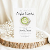 彼女は完璧な抹茶ブライダルシャワーを見つけた 招待状