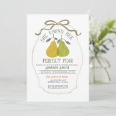 彼女は完璧な梨のブライダルシャワーを見つけた 招待状 (スタンド正面)