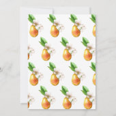 彼女は完璧な梨の庭ブライダルシャワーを見つけた 招待状 (裏面)