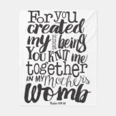 彼女は宝石の大切ことわざよりも白い フリースブランケット (正面)