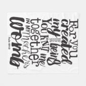 彼女は宝石の大切ことわざよりも白い フリースブランケット (正面(横))