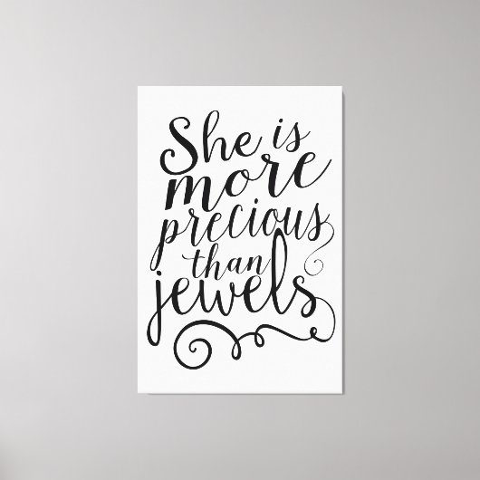 彼女は宝石の大切域を出ない キャンバスプリント (正面)