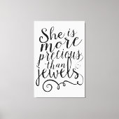 彼女は宝石の大切域を出ない キャンバスプリント (正面)