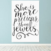 彼女は宝石の大切域を出ない キャンバスプリント (インサイチュ (ウッドフロア))