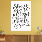 彼女は宝石の大切域を出ない キャンバスプリント (インサイチュ (リビング))