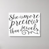 彼女は宝石の大切域を出ない キャンバスプリント (正面)