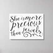 彼女は宝石の大切域を出ない キャンバスプリント (正面)