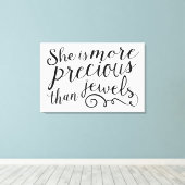 彼女は宝石の大切域を出ない キャンバスプリント (インサイチュ (ウッドフロア))