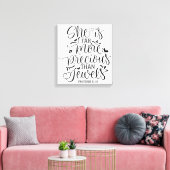 彼女は宝石よ大切りも遥かに偉い キャンバスプリント (インサイチュ (リビング))